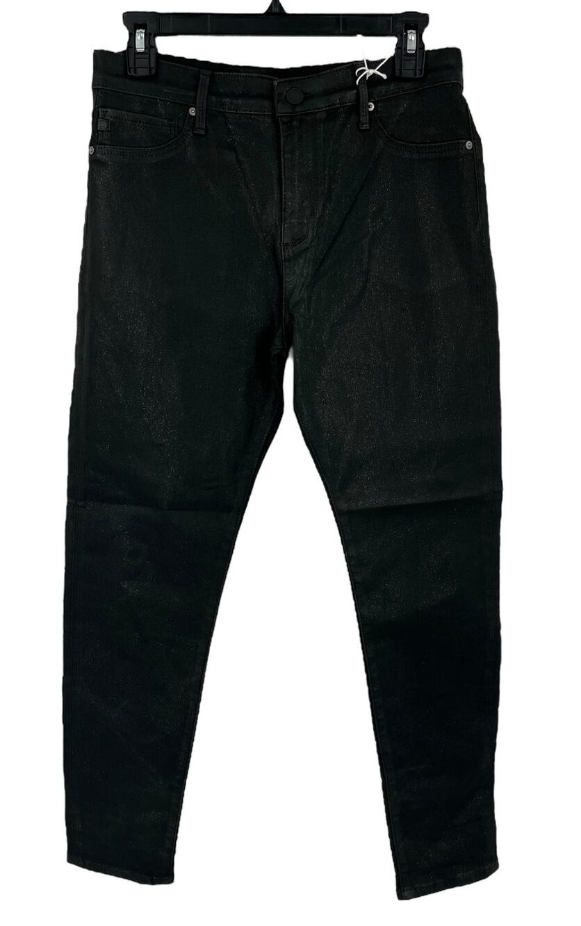 AG Adriano Goldschmied jeans Farrah high rise skinny coated sparkle size 29